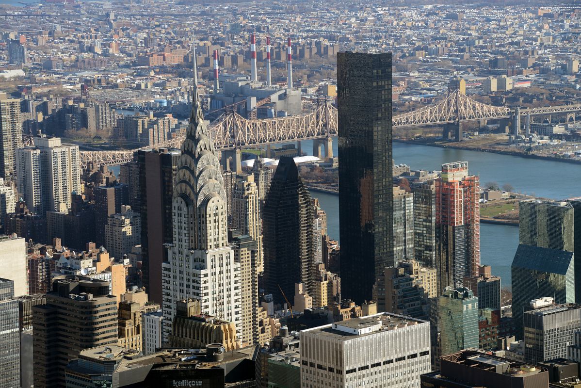 01-2 Chrysler Building, Trump World Tower, Ed Koch Queensboro Bridge, Roosevelt Island From Empire State Building